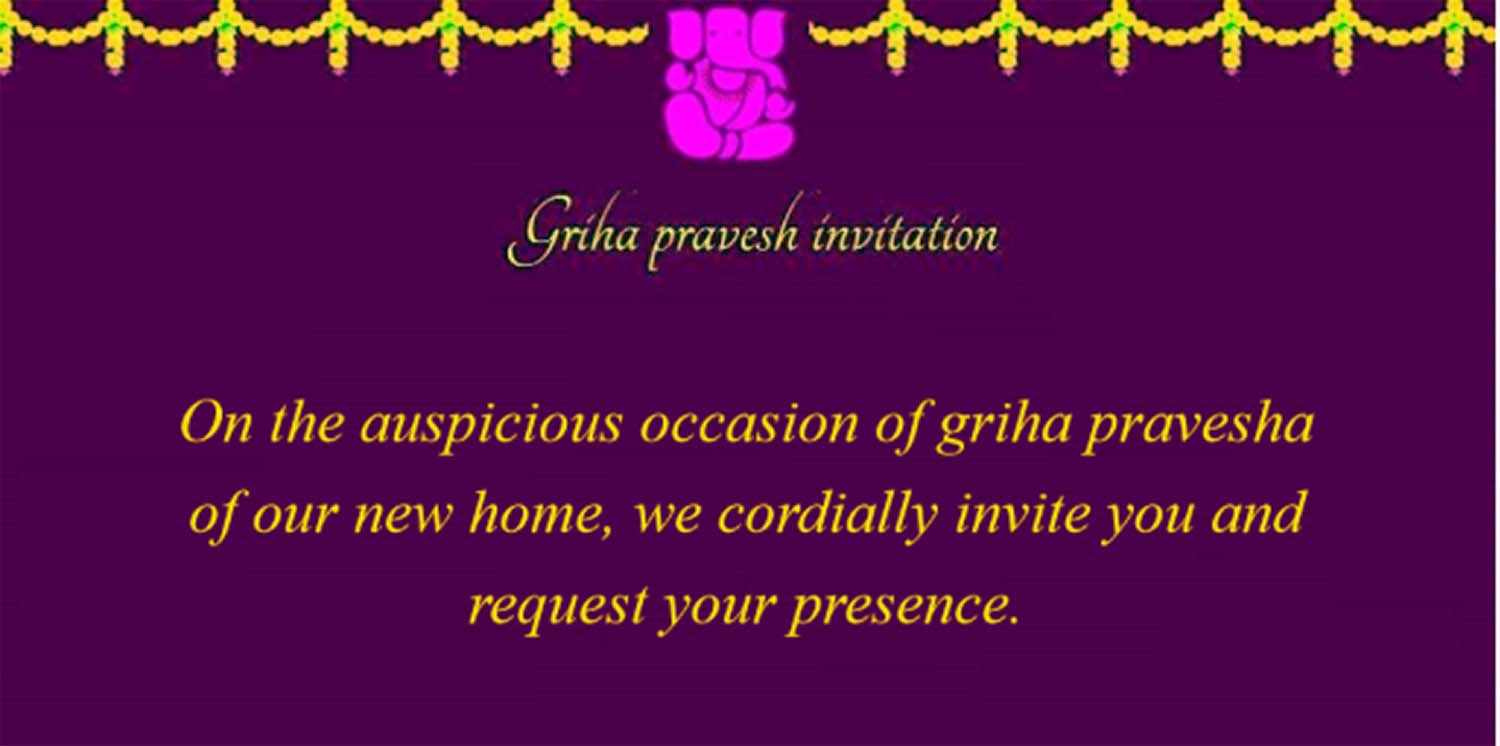 house warming ceremony invitation house warming ceremony invitation