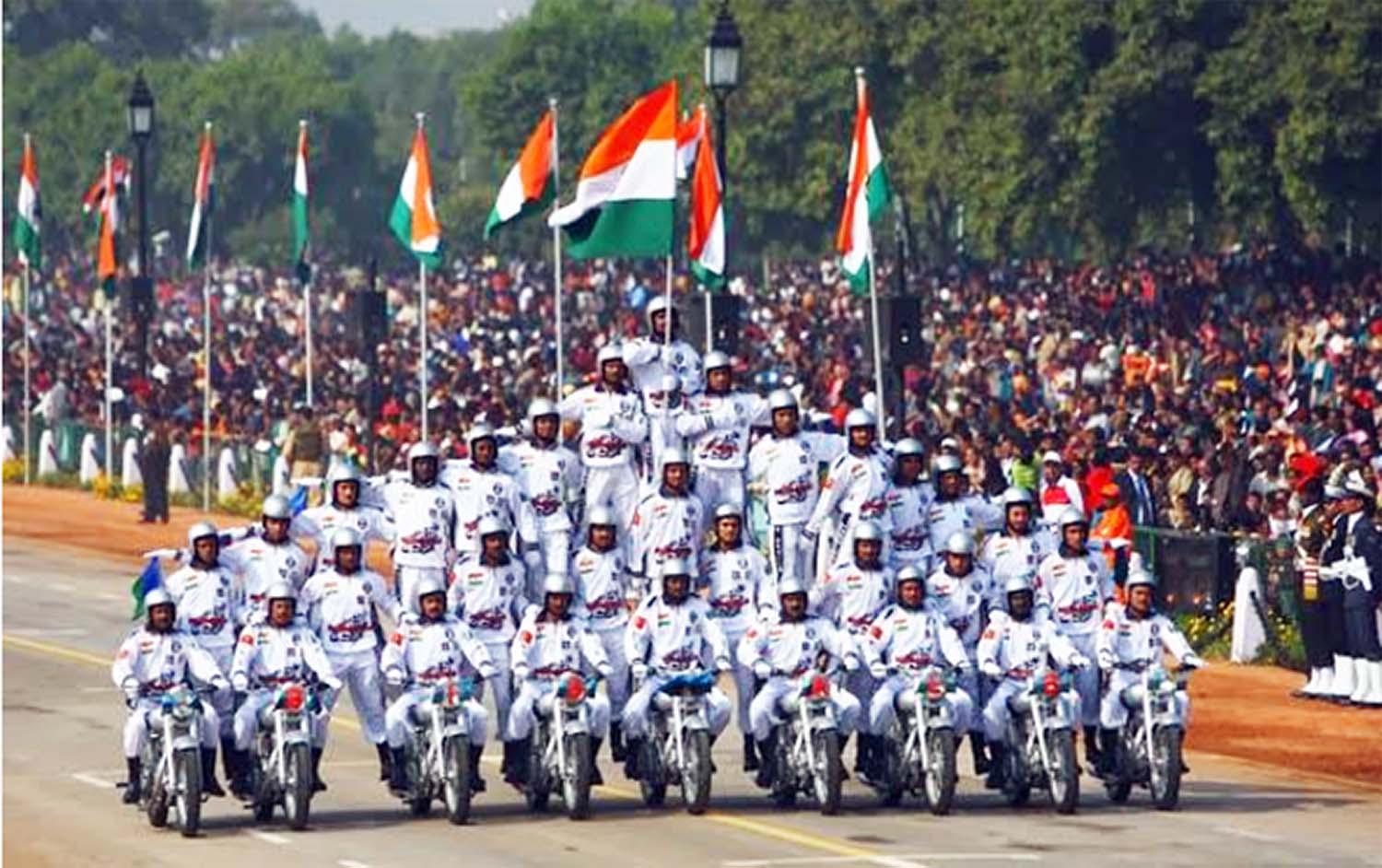 Bike stunt rally on republic day Bike stunt rally on republic day