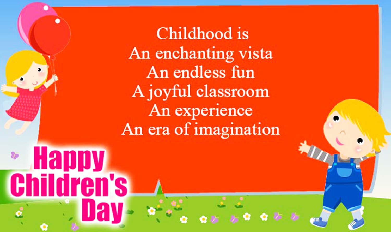 children's day thoughts in English