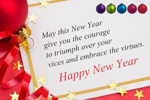 happy new year greeting card 