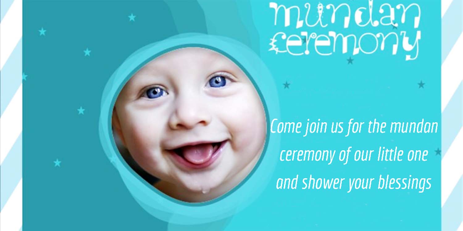 mundan ceremony invitation message