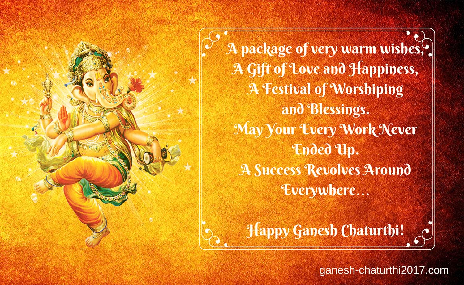 Ganesh Chaturthi Wishes in English
