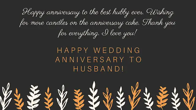 happy anniversary to husband