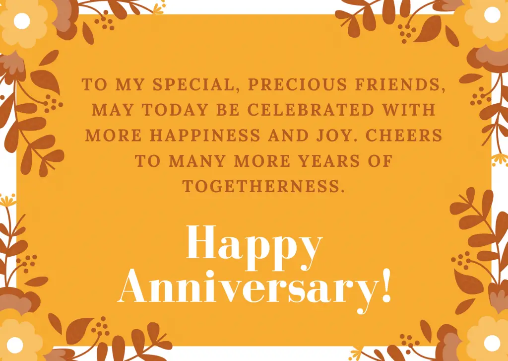 Unique & Special Anniversary Wishes for Friend