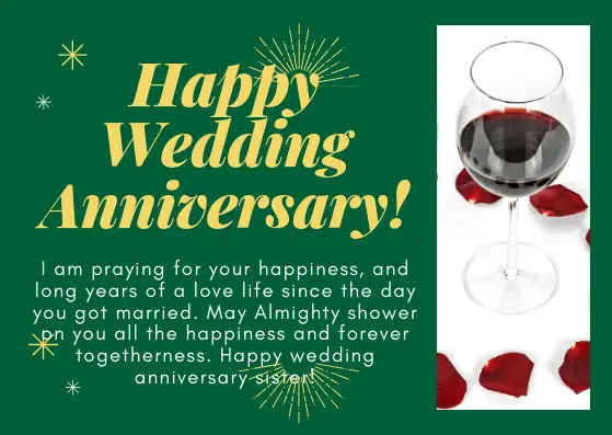 Wedding anniversary quotes for sister