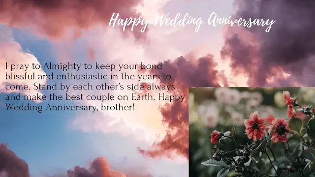 Wedding anniversary wishes for brother and sister in law