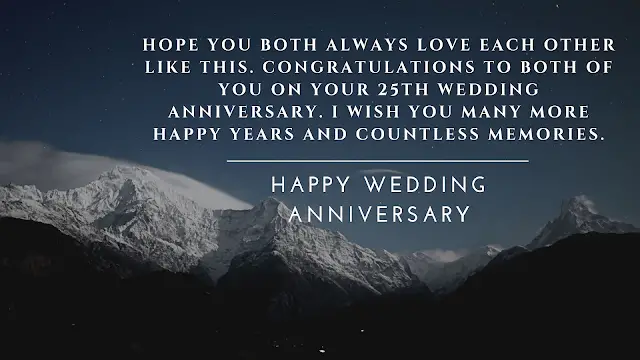 25th wedding anniversary wishes