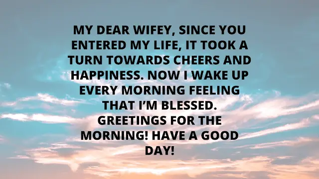 good morning text for wife