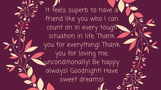 good night sms for friend