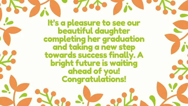 graduation message from mother to daughter