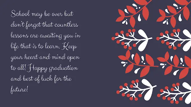 graduation message from parents