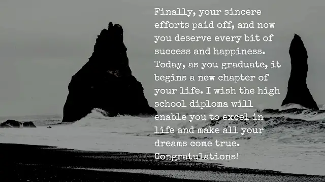 graduation message from principal