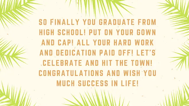 graduation message from teachers