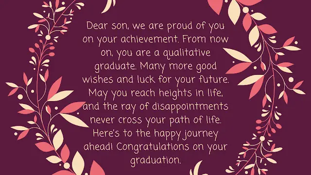 graduation wishes for son