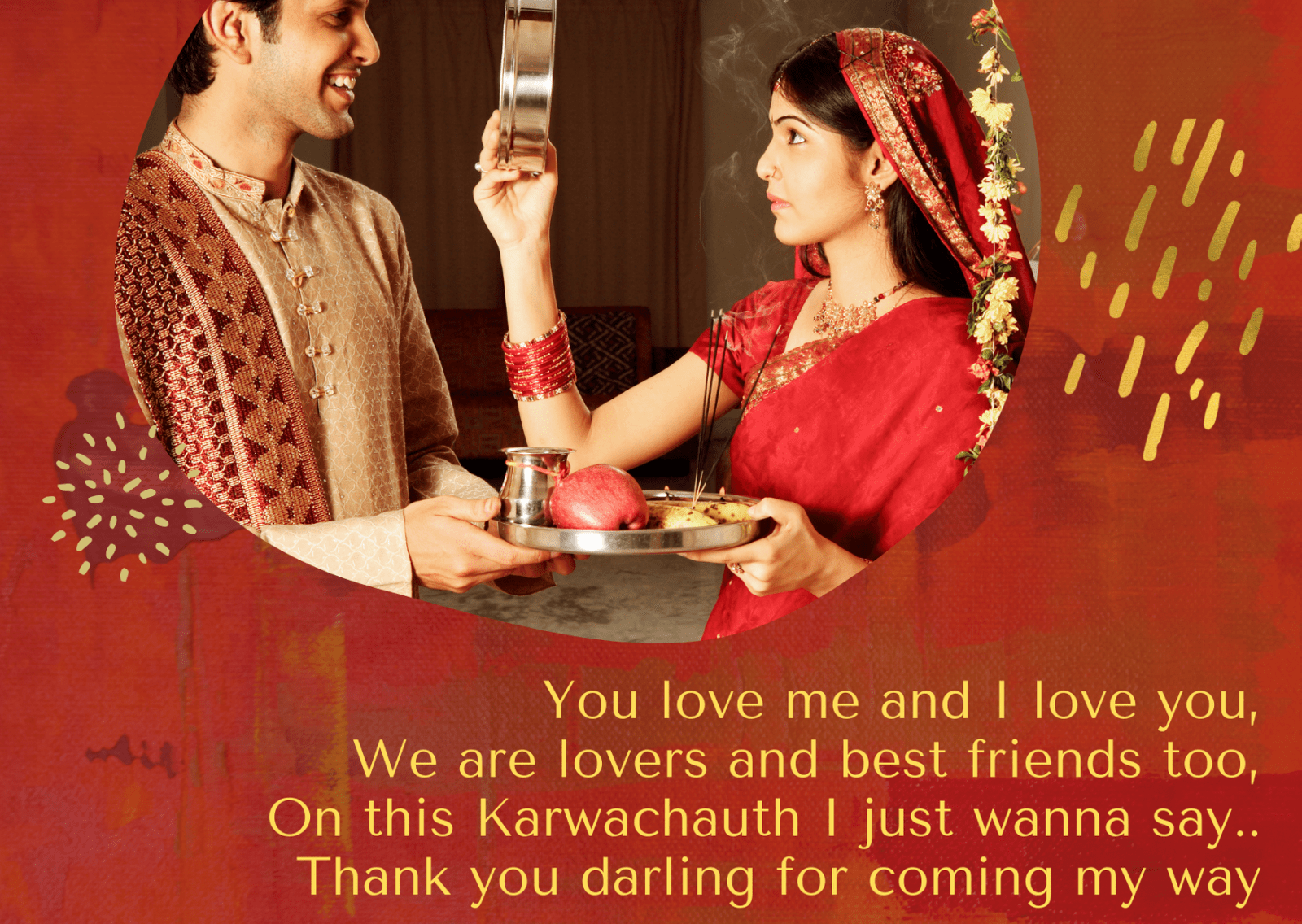 happy karwa chauth wishes to wife