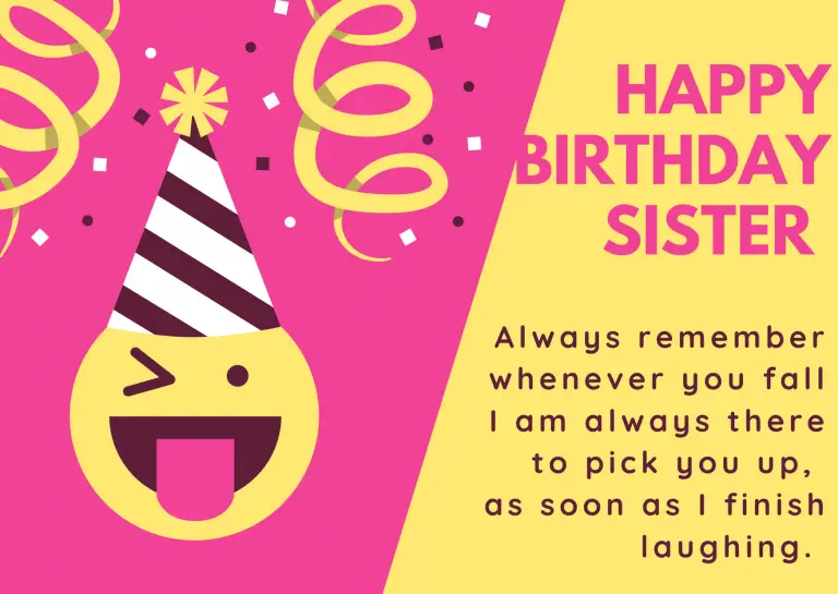 Funny birthday wishes for sister Messages, Quotes, Images, And Status