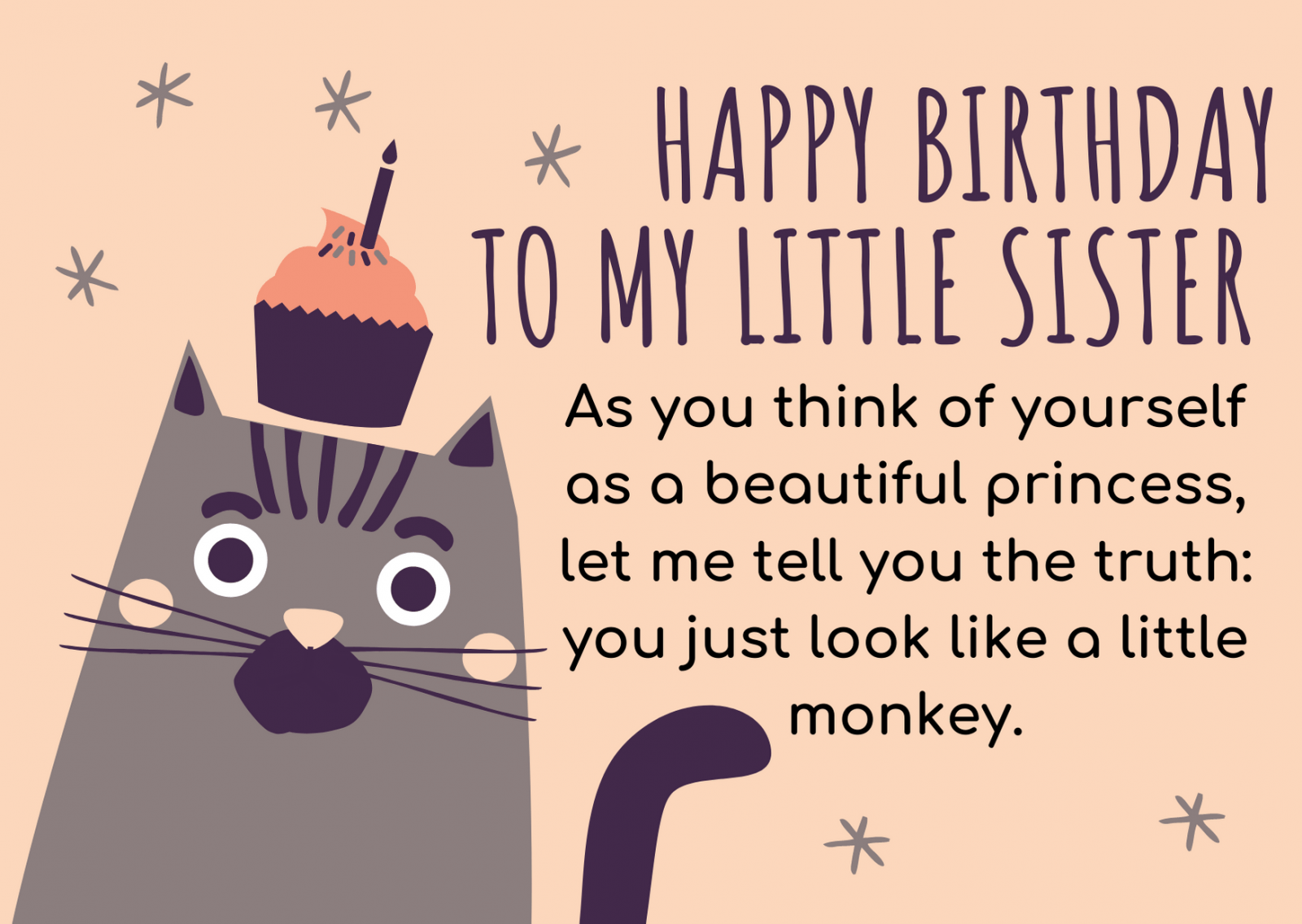 Funny birthday wishes for sister Messages, Quotes, Images, And Status