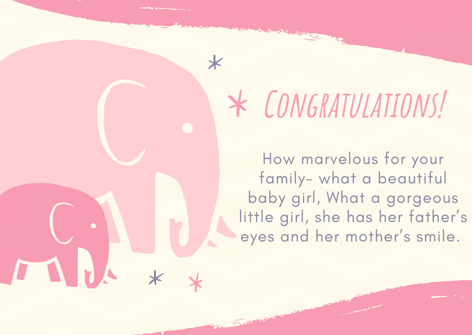 congratulations messages for baby girl