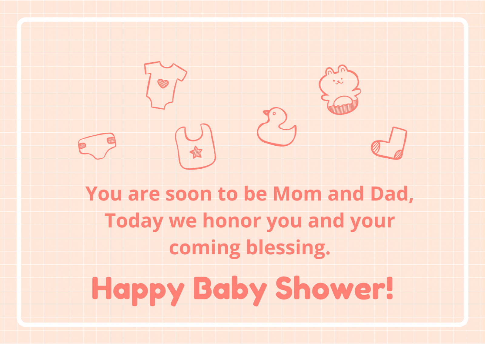 baby shower wishes wording        