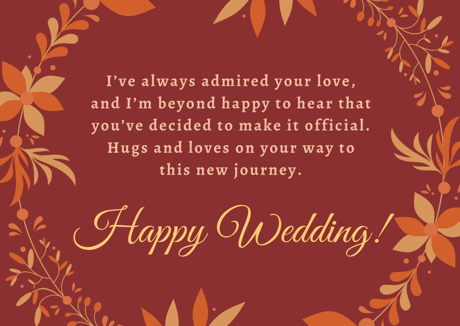 Happy Marriage Wishes for Newly Married Couple Badhaai