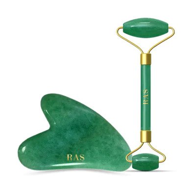 Gua Sha and Face Jade Roller Massager Set