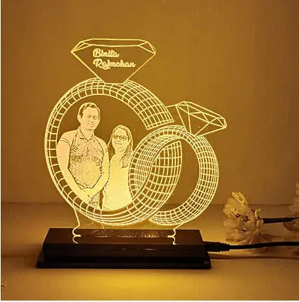 Ring Couple LED Lamp